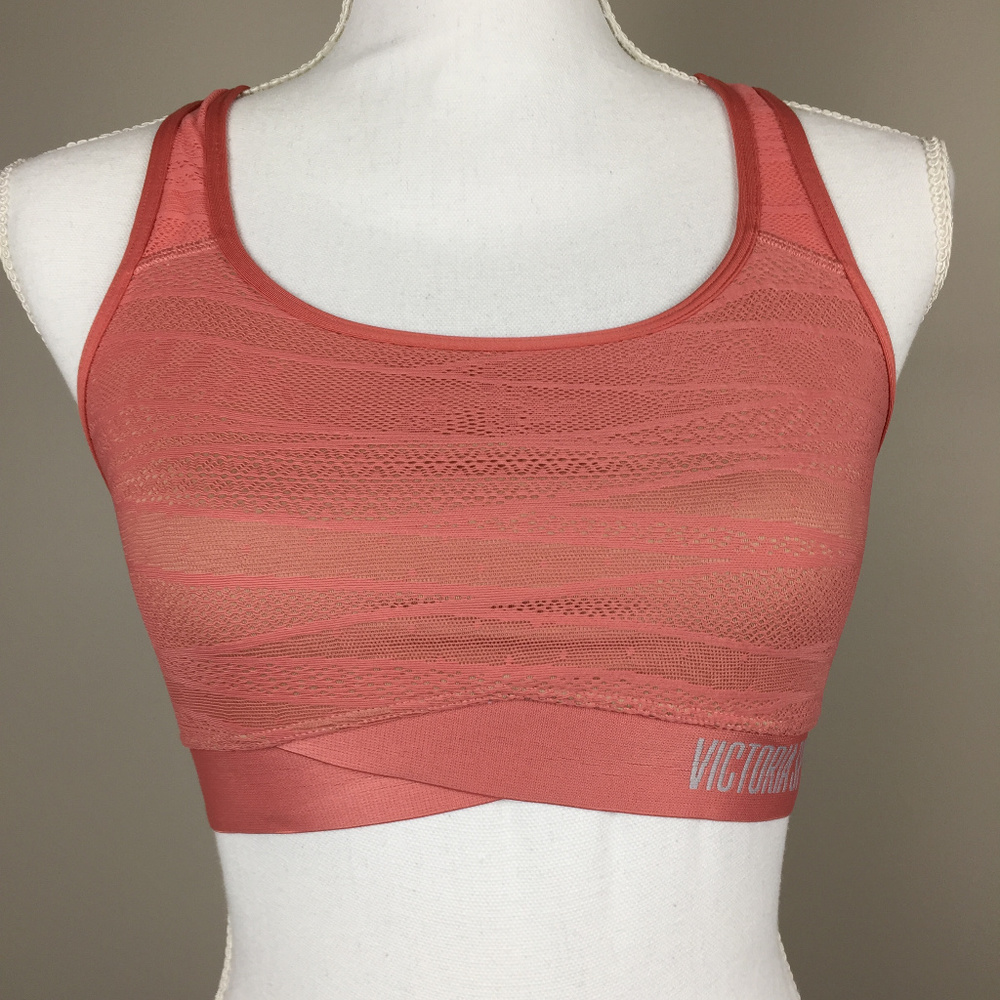 VICTORIA SPORT The Player Lace Sport Bra Pink (M)